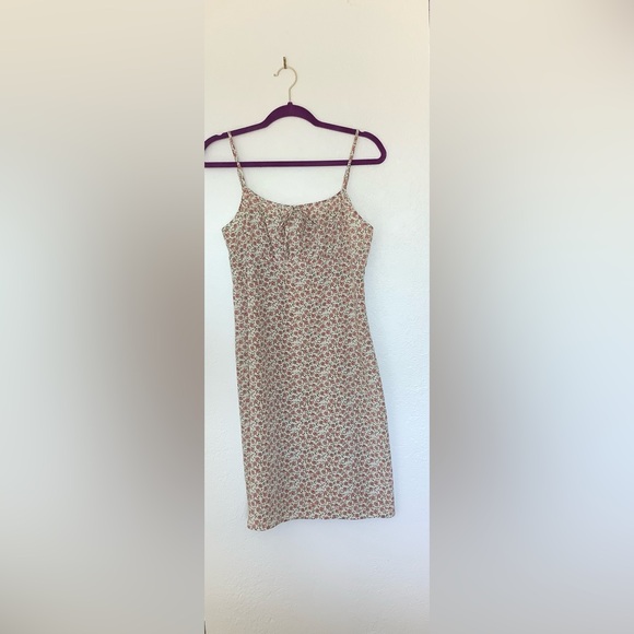 Fashion Bug green Floral Dress Size 8 - Picture 2 of 5